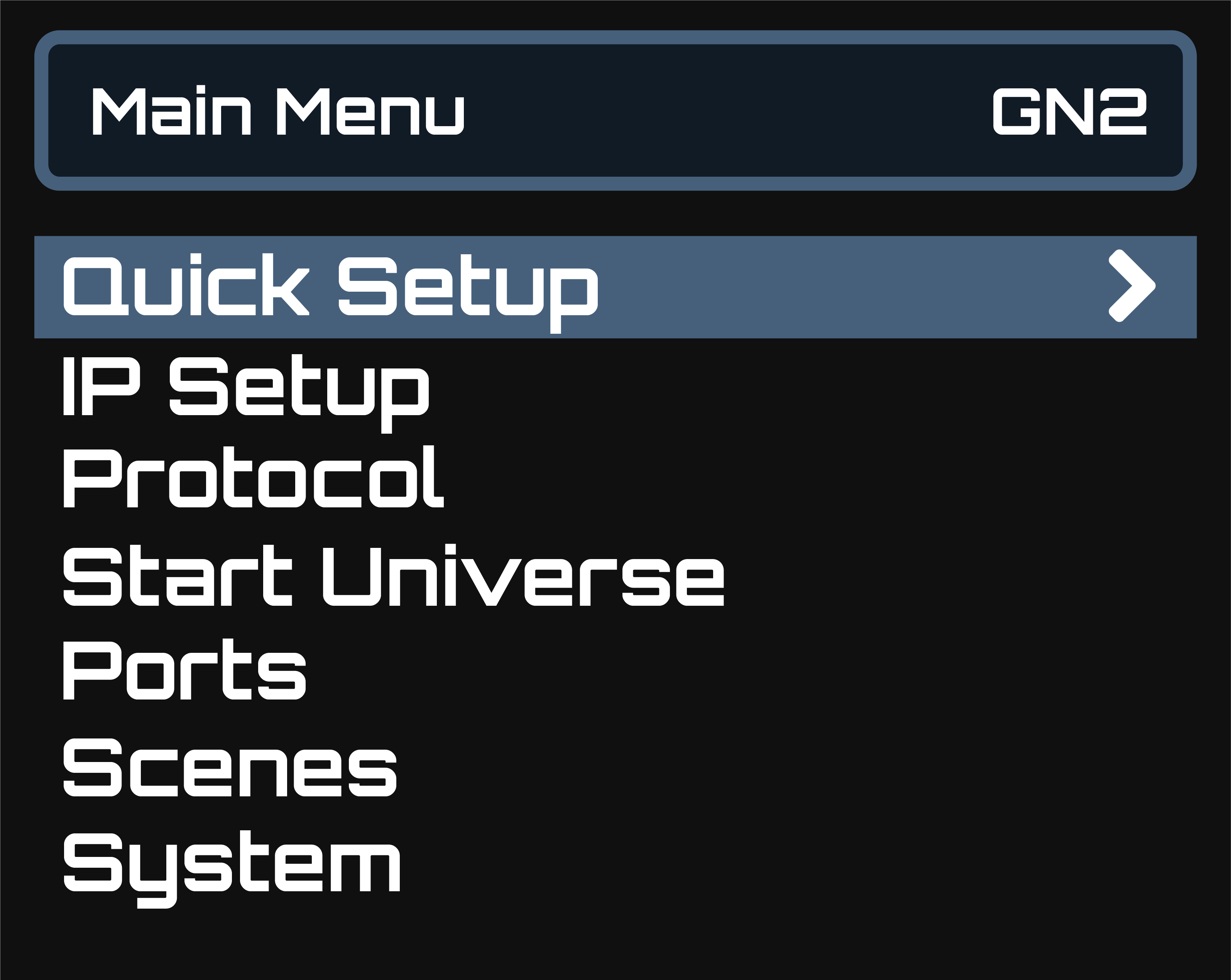 Main Menu