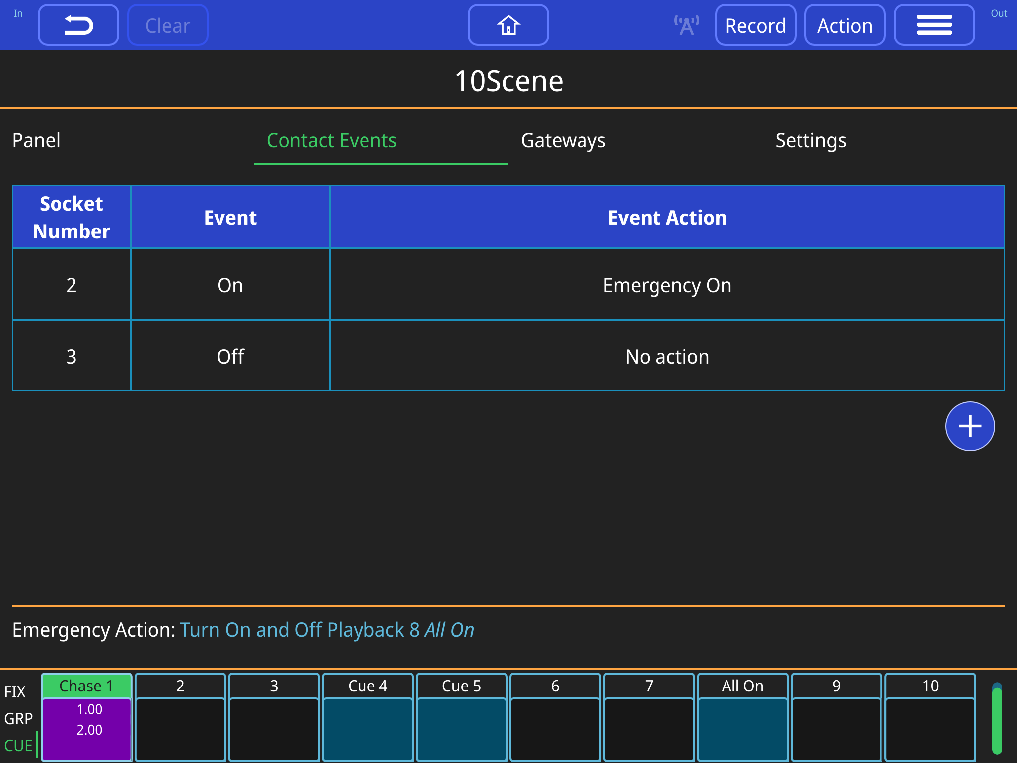 10Scene Contact Events with Emergency Triggers Set